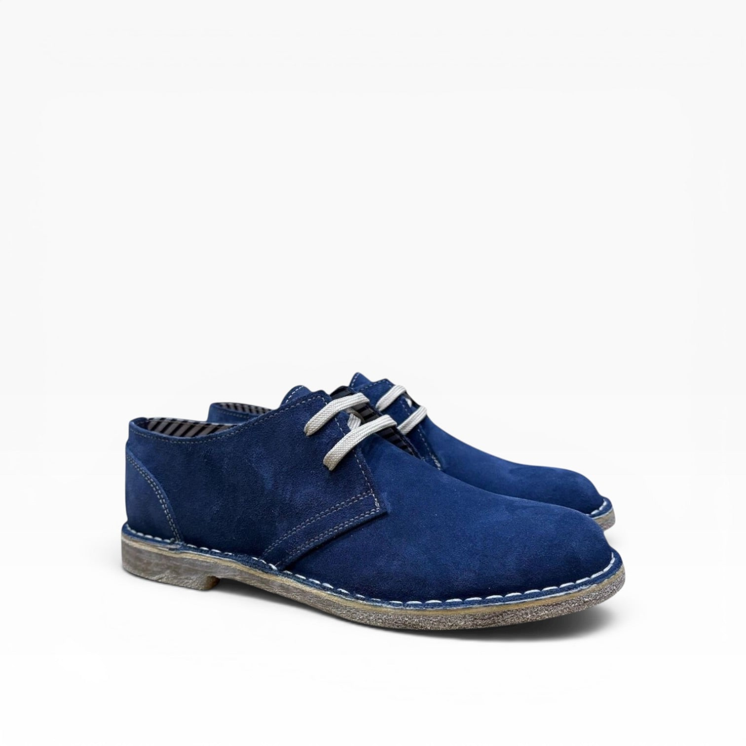 Derby Stringata in Camoscio