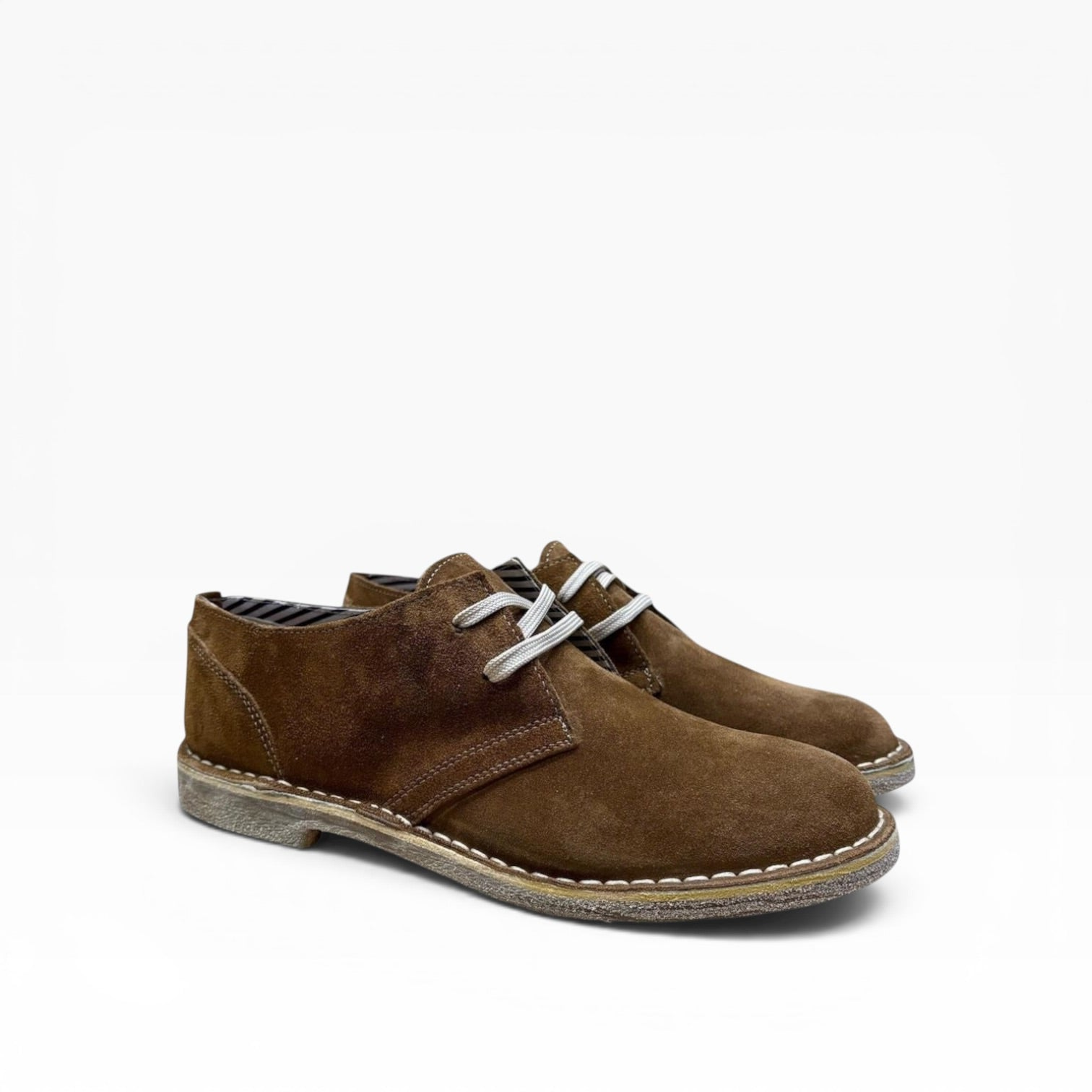 Derby Stringata in Camoscio
