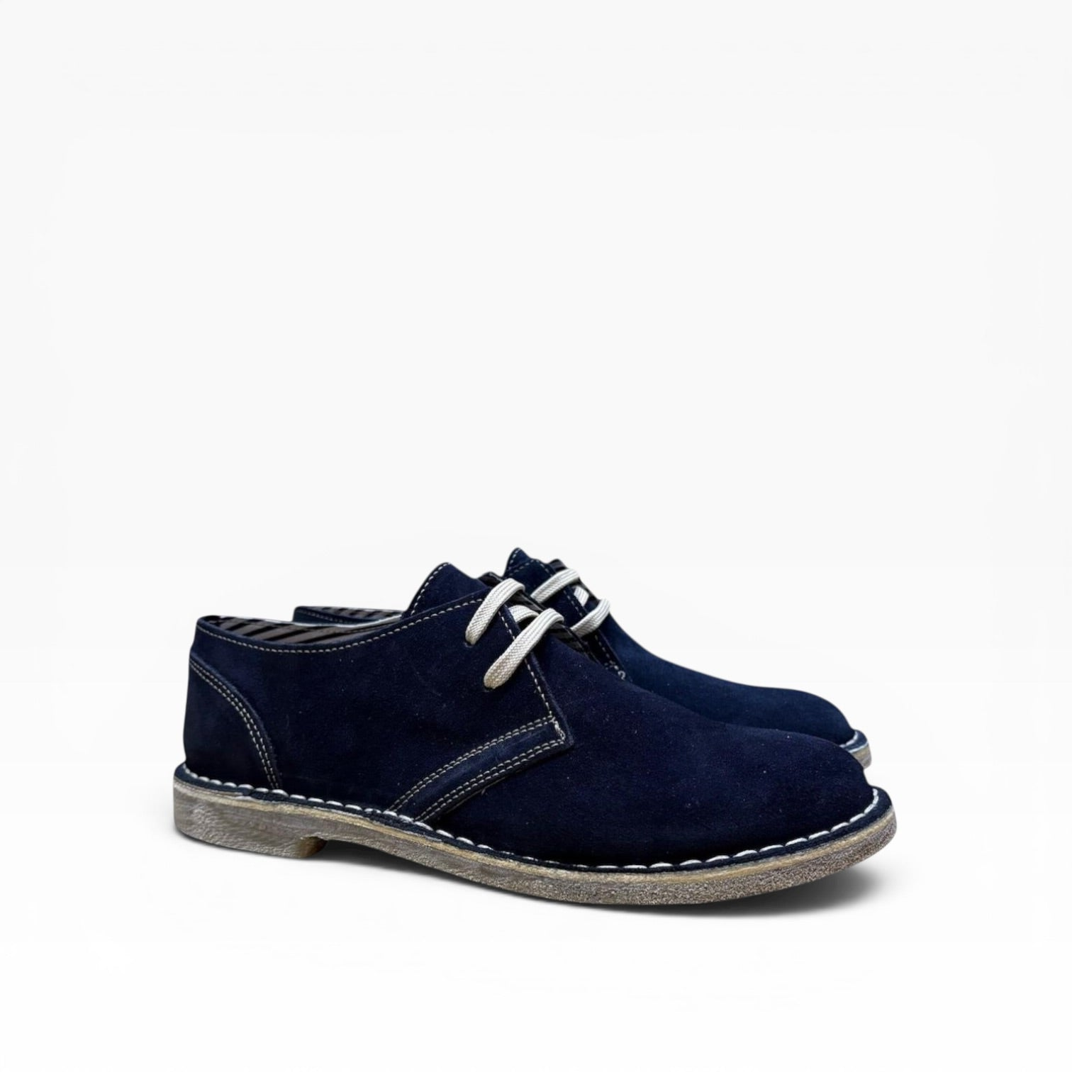 Derby Stringata in Camoscio