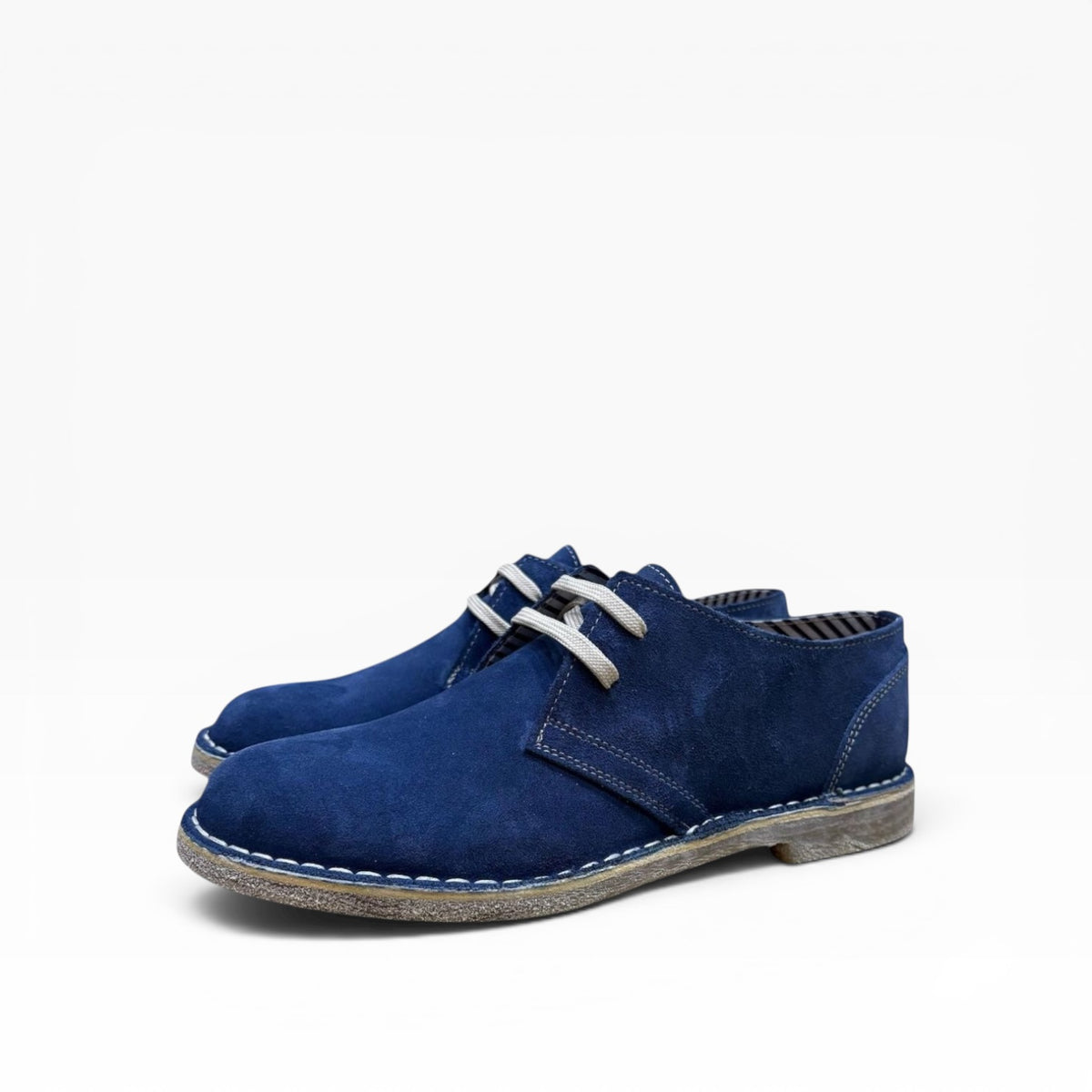 Derby Stringata in Camoscio