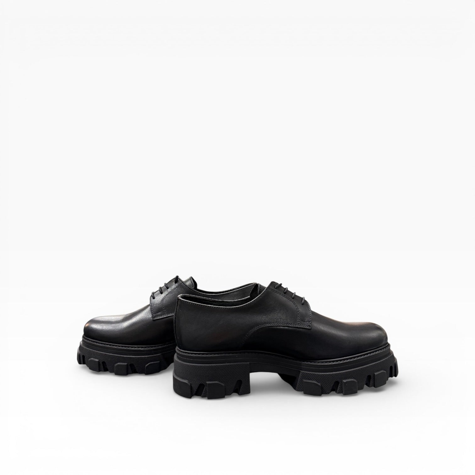Mocassino Derby Liscio Stringato Modello Pr*da Chunky