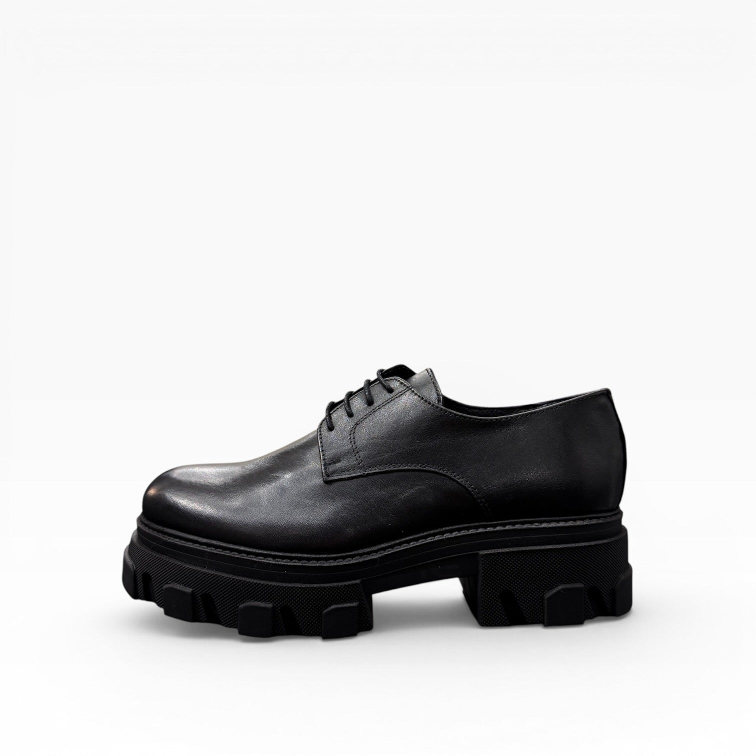 Mocassino Derby Liscio Stringato Modello Pr*da Chunky Immagine principale del prodotto