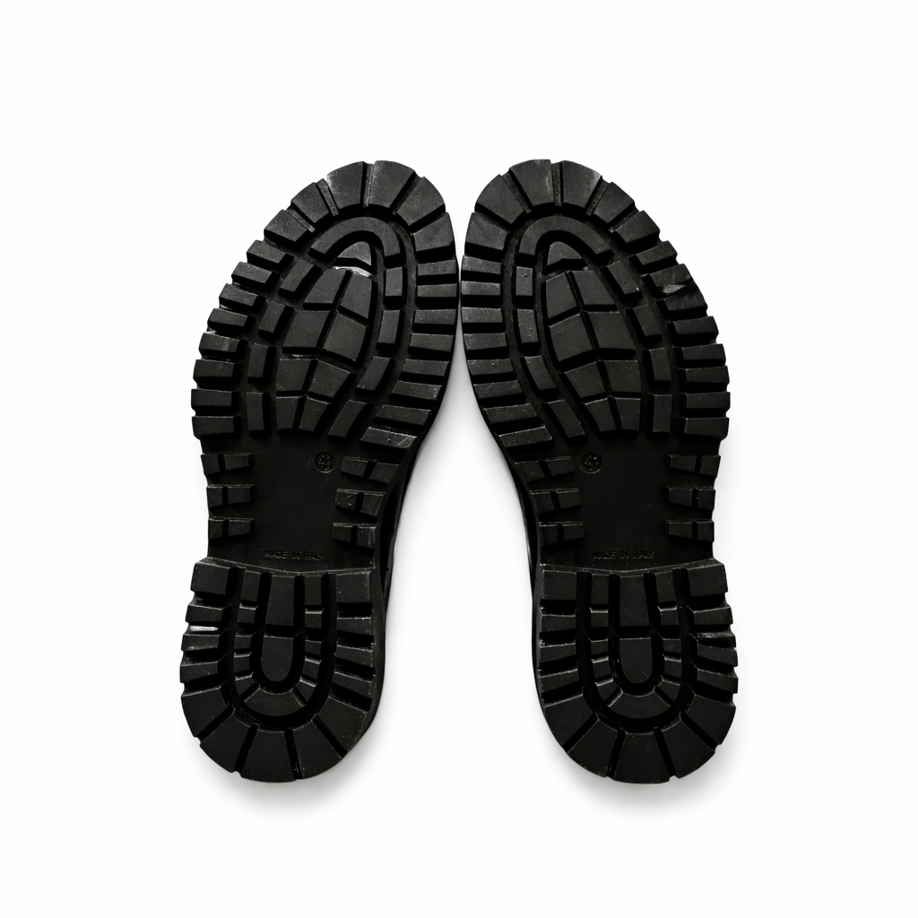 Mocassino Double Monk Chunky Pelle Nera