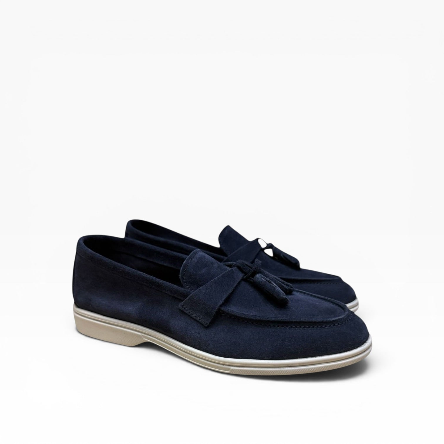 Mocassino Mod.Piana Camoscio con Nappine
