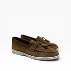 Mocassino Mod.Piana Camoscio con Nappine