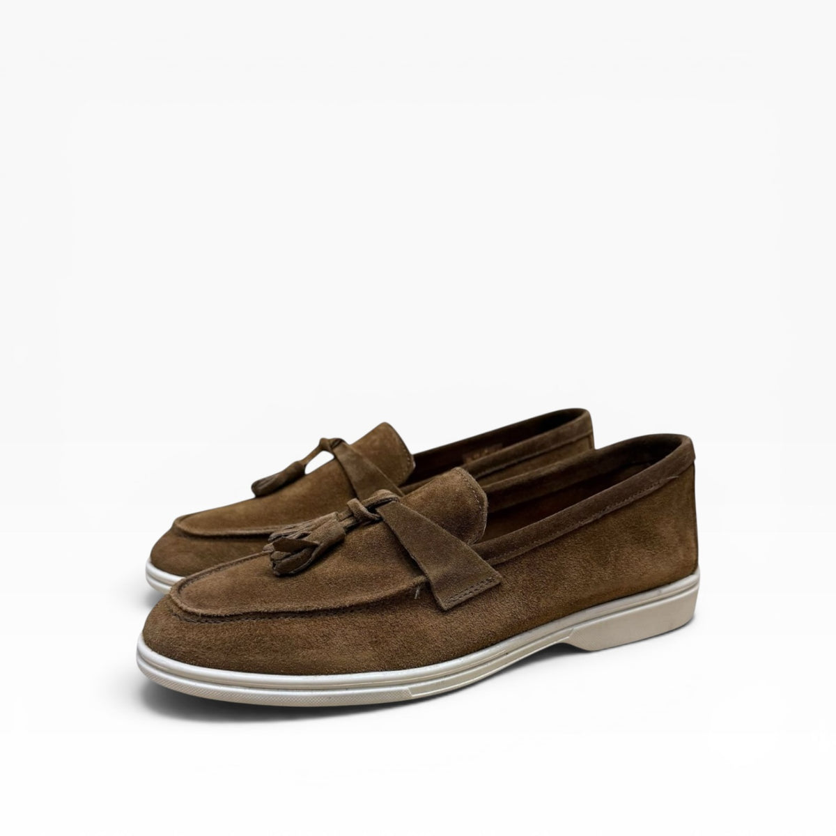 Mocassino Mod.Piana Camoscio con Nappine
