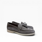 Mocassino Mod.Piana Camoscio con Nappine