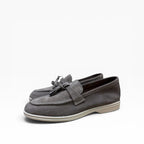 Mocassino Mod.Piana Camoscio con Nappine
