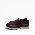 Mocassino Mod.Piana in Pelle Marrone