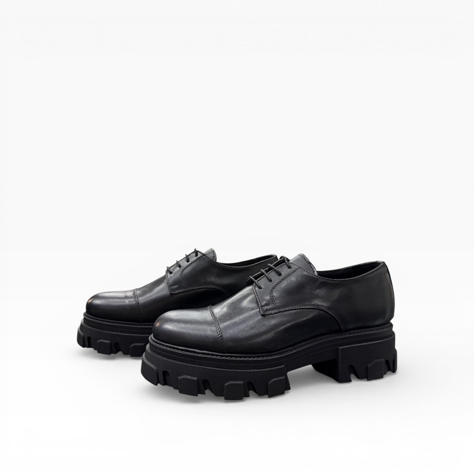 Mocassino Modello Pr*da Stringata Chunky