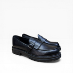 Mocassino con Frange e Fibbia In Pelle