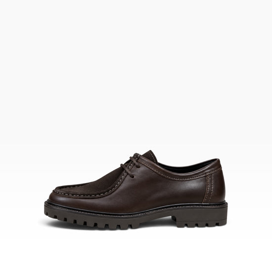 Scarpa Modello Ingegnere Pelle e Camoscio Marrone