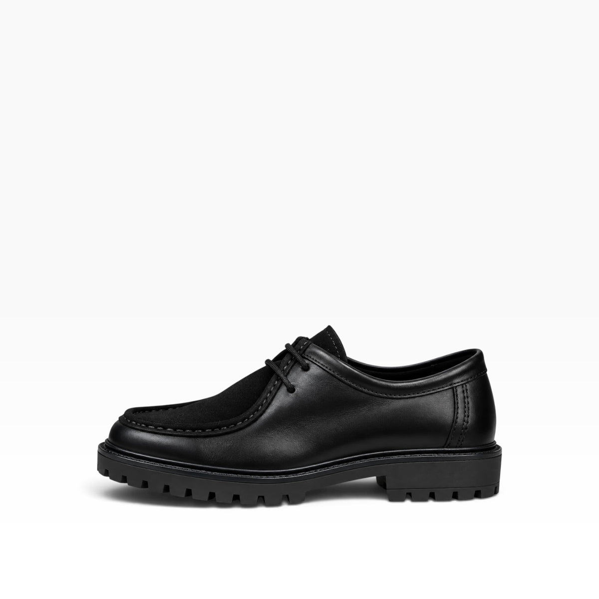 Scarpa Modello Ingegnere Pelle e Camoscio Nero Immagine principale del prodotto