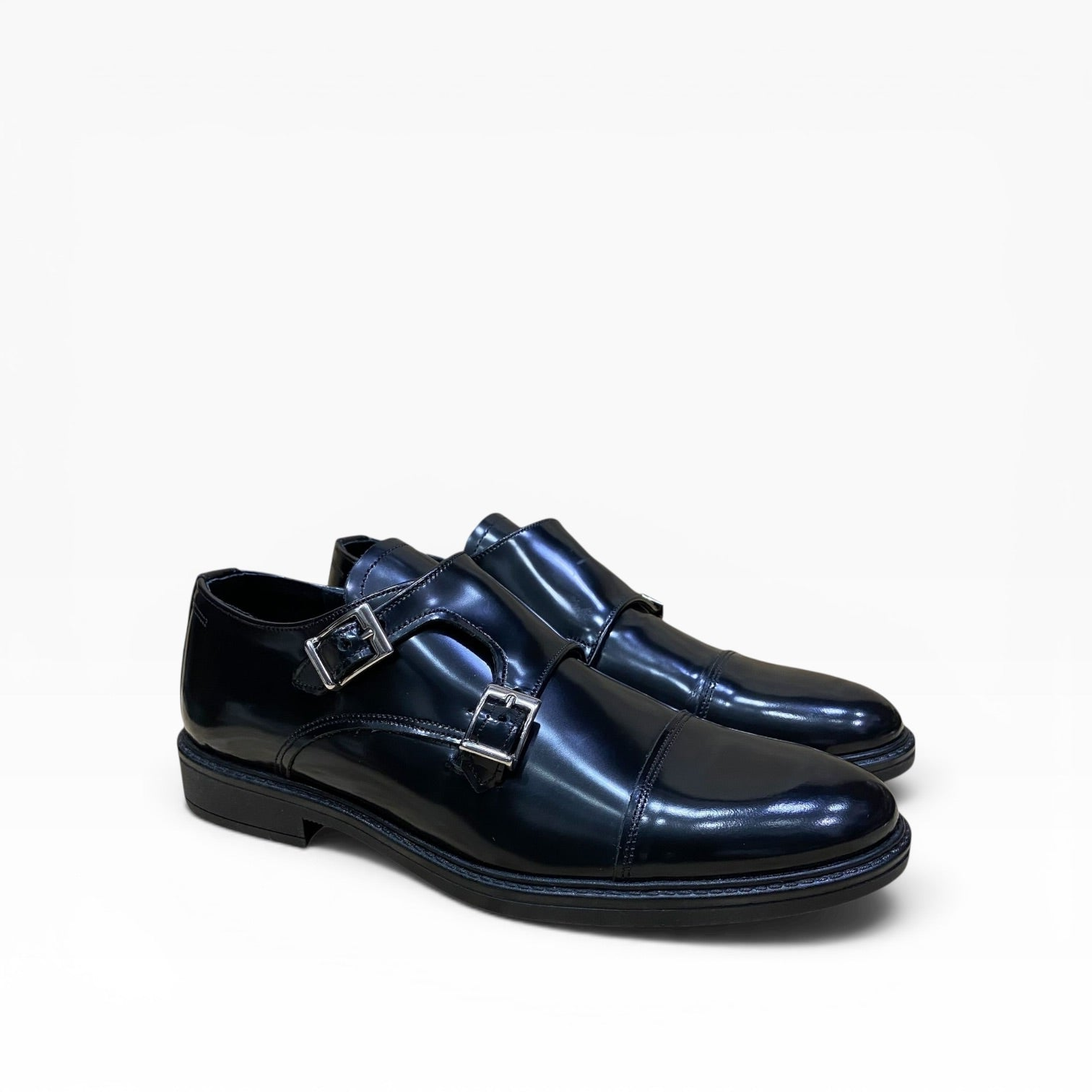 Scarpa Derby Doppia Fibbia Monkstrap con Suola Leggera