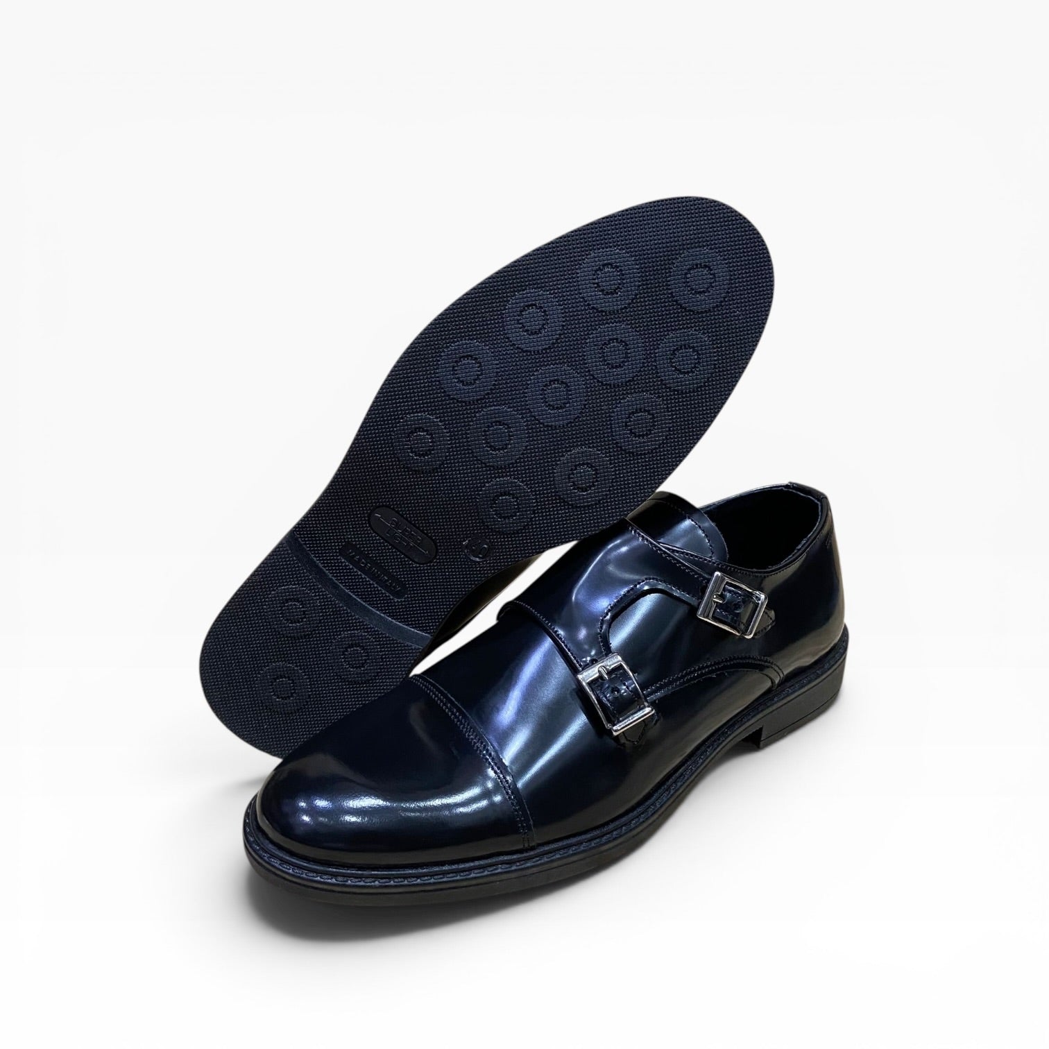 Scarpa Derby Doppia Fibbia Monkstrap con Suola Leggera