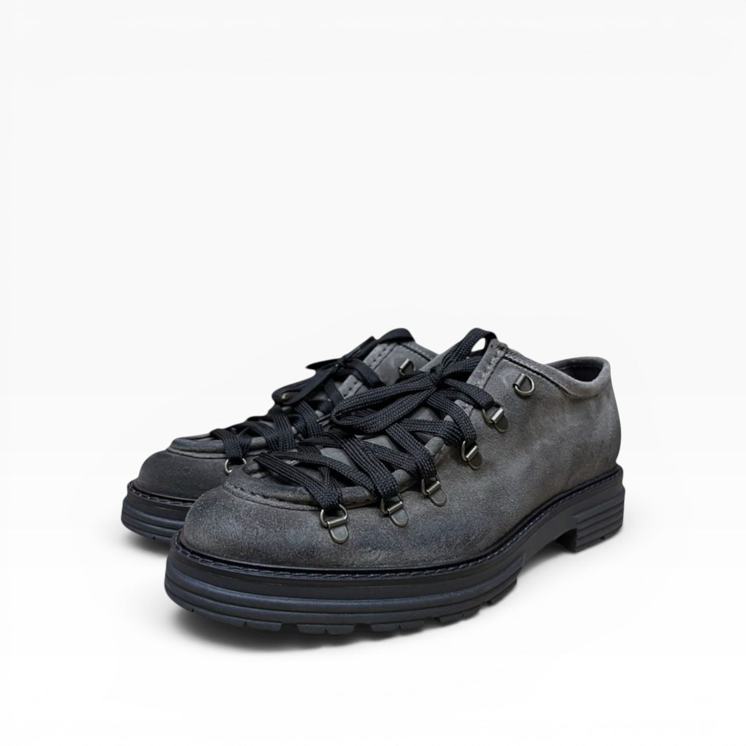 Scarpa Ingegnere Con Ganci in Camoscio Immagine principale del prodotto