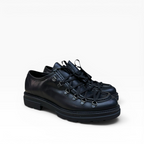 Scarpa Ingegnere Con Ganci in Pelle