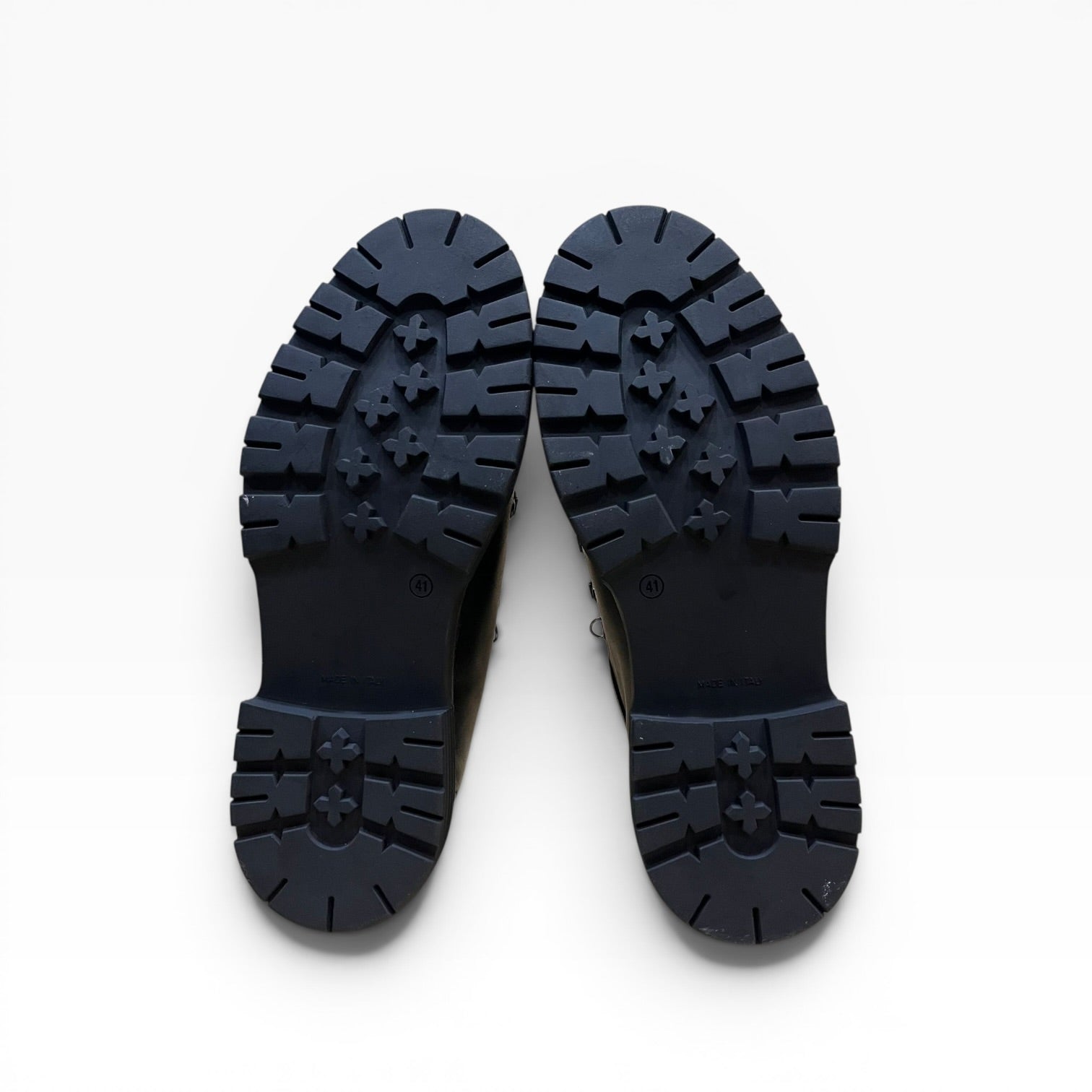 Scarpa Ingegnere Con Ganci in Pelle