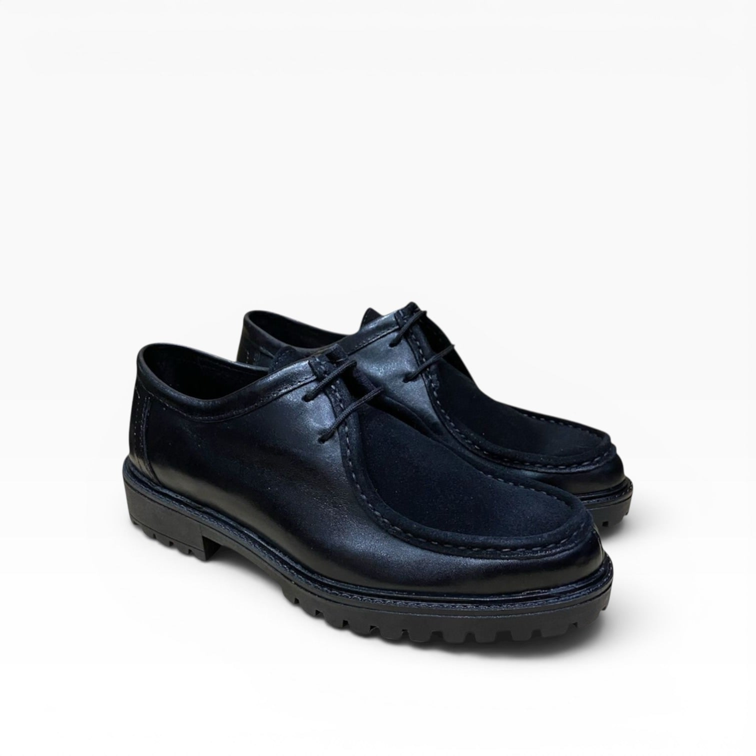 Scarpa Modello Ingegnere Pelle e Camoscio