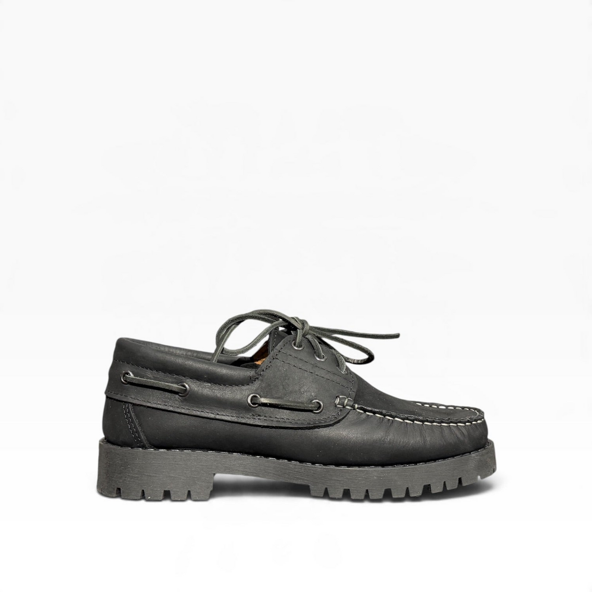 Scarpa da Barca in Nabuk Nero