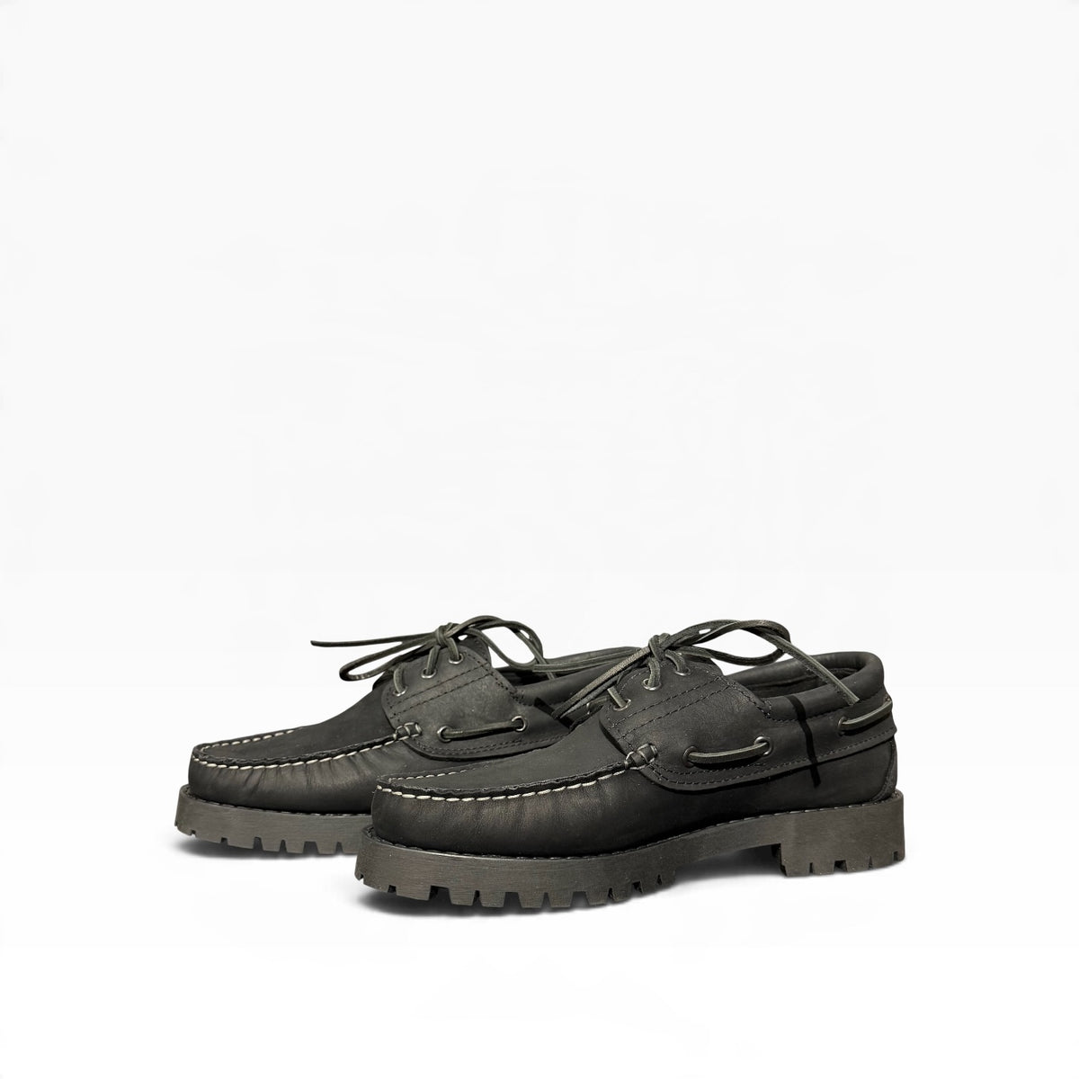 Scarpa da Barca in Nabuk Nero