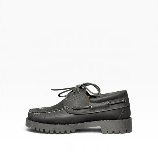 Scarpa da Barca in Nabuk Nero