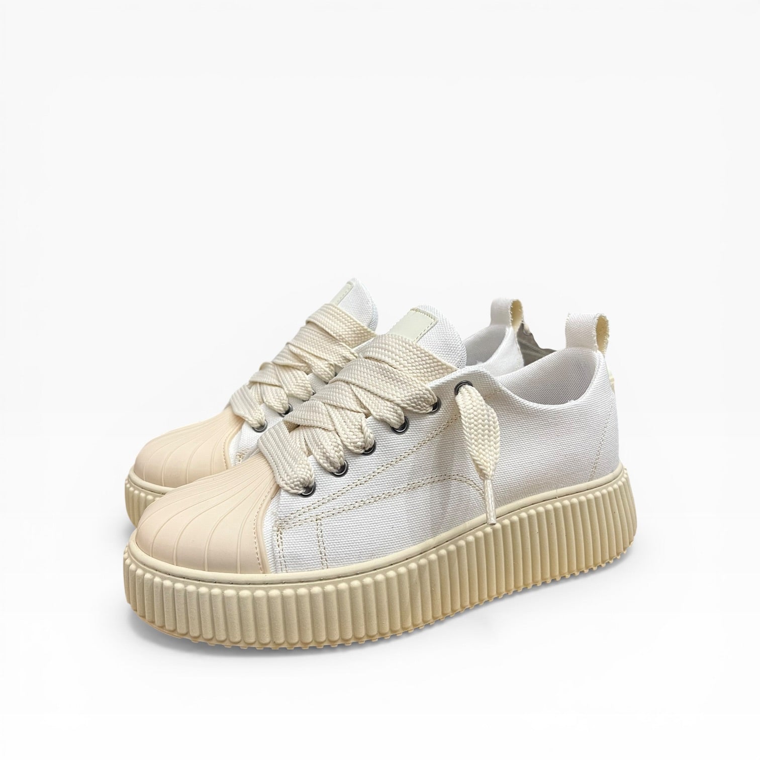 Sneaker Megan Denim Phantom Bianco