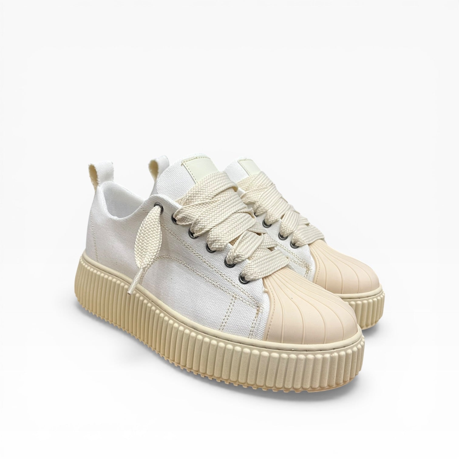 Sneaker Megan Denim Phantom Bianco
