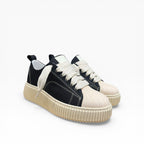 Sneaker Megan Denim Phantom Nero e Beige