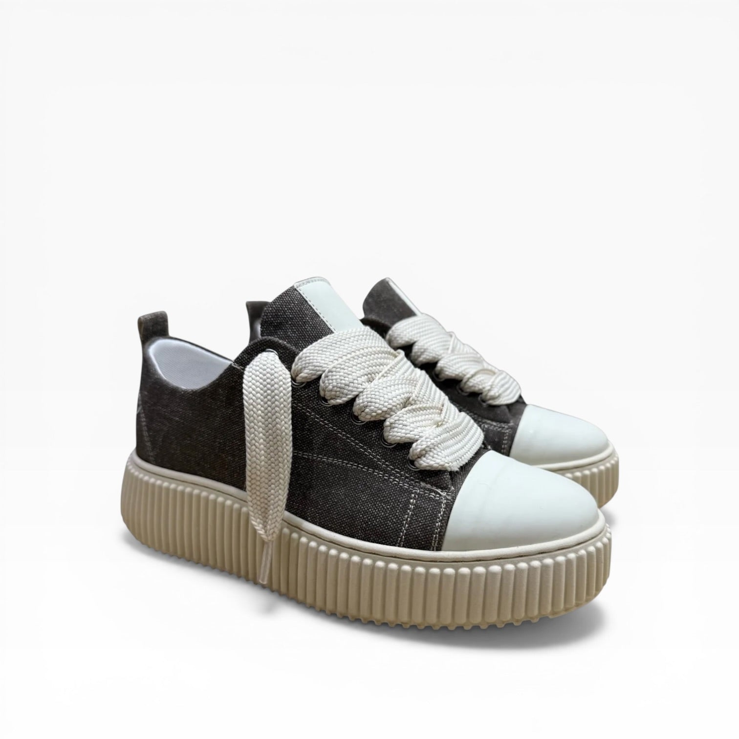 Sneaker Megan Denim Tortora Immagine secondaria del prodotto