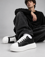 Sneaker Megan Pelle Bianco e Nero
