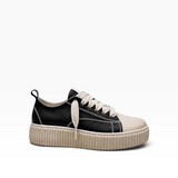 Sneaker Megan Pelle Nero e Beige