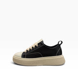 Sneaker Megan Pelle Nero e Beige