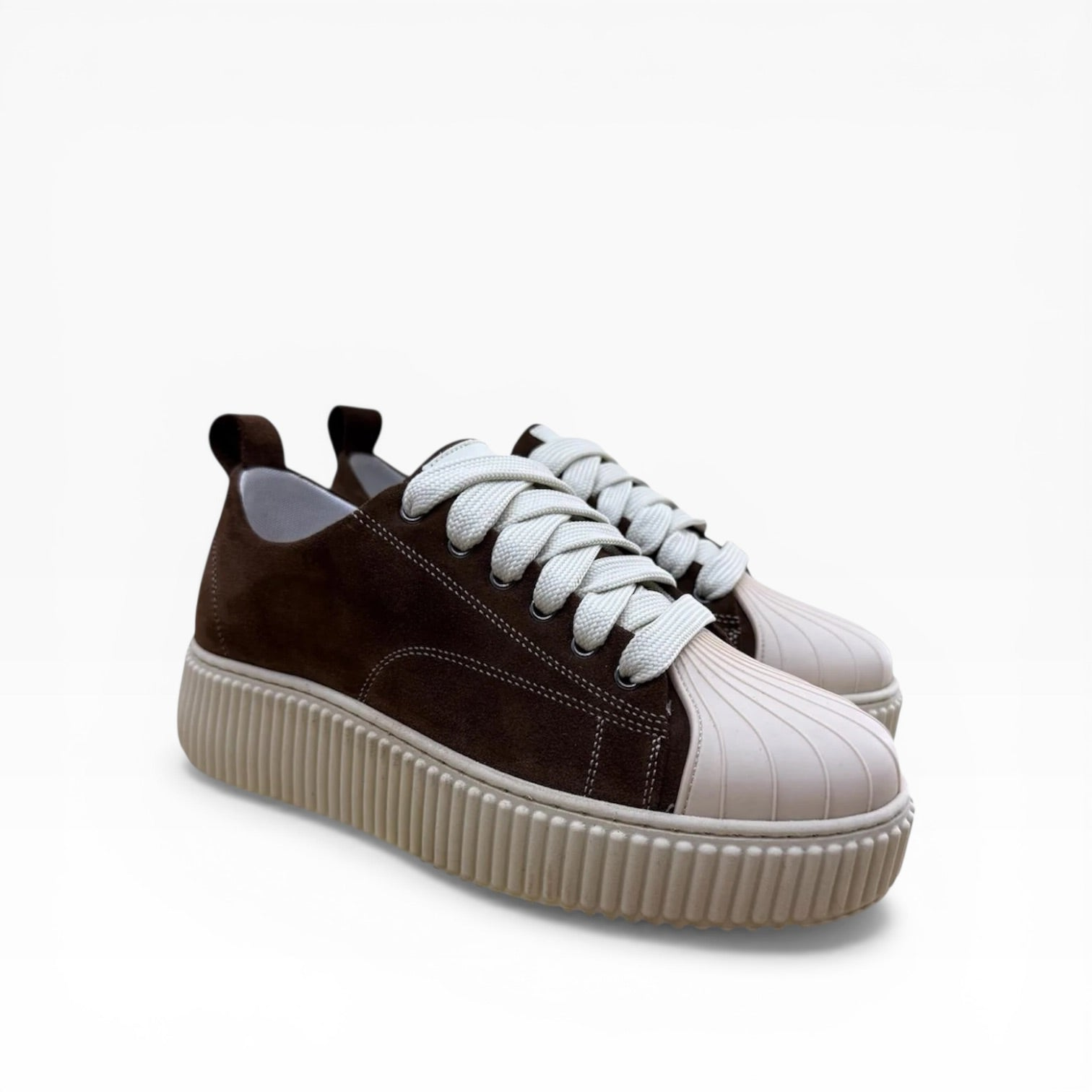Sneaker Megan Phantom Camoscio Sigaro Immagine secondaria del prodotto