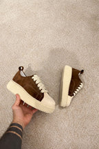 Sneaker Megan Phantom Camoscio Sigaro