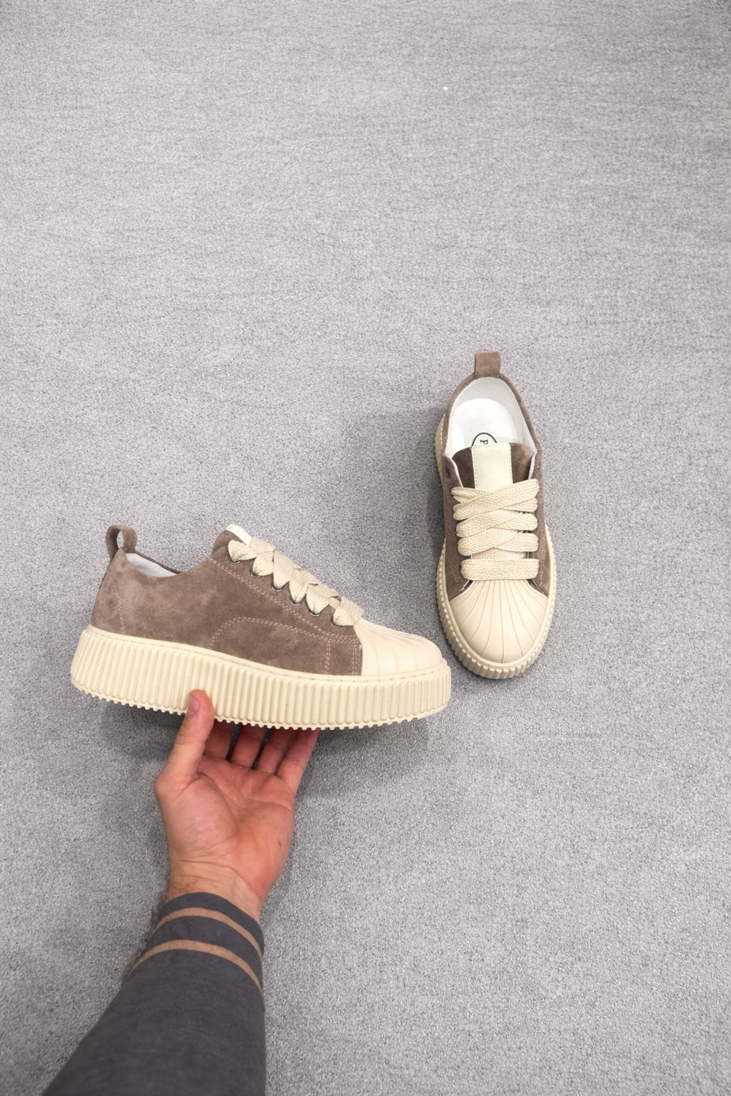 Sneaker Megan Phantom Camoscio Tortora