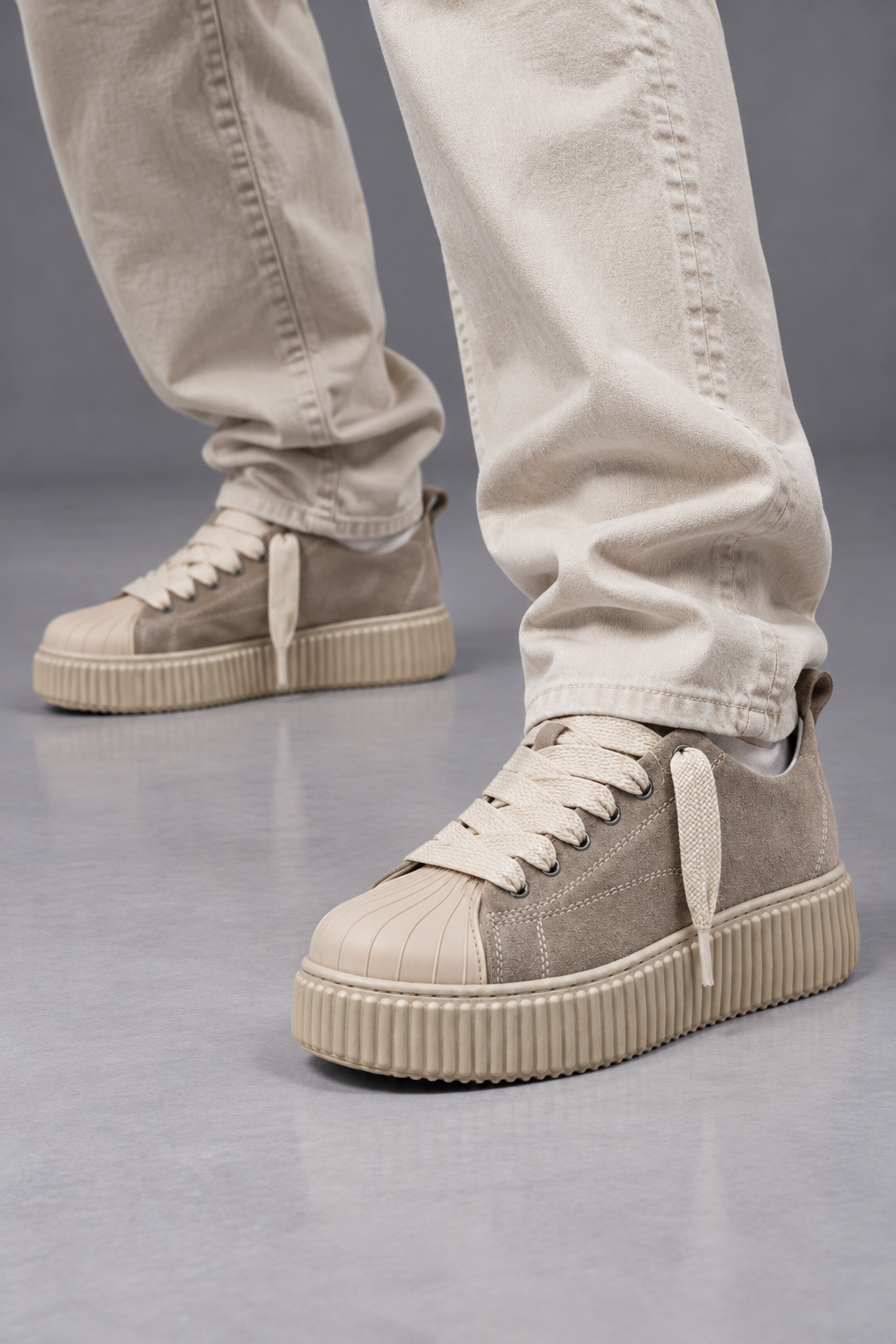 Sneaker Megan Phantom Camoscio Tortora