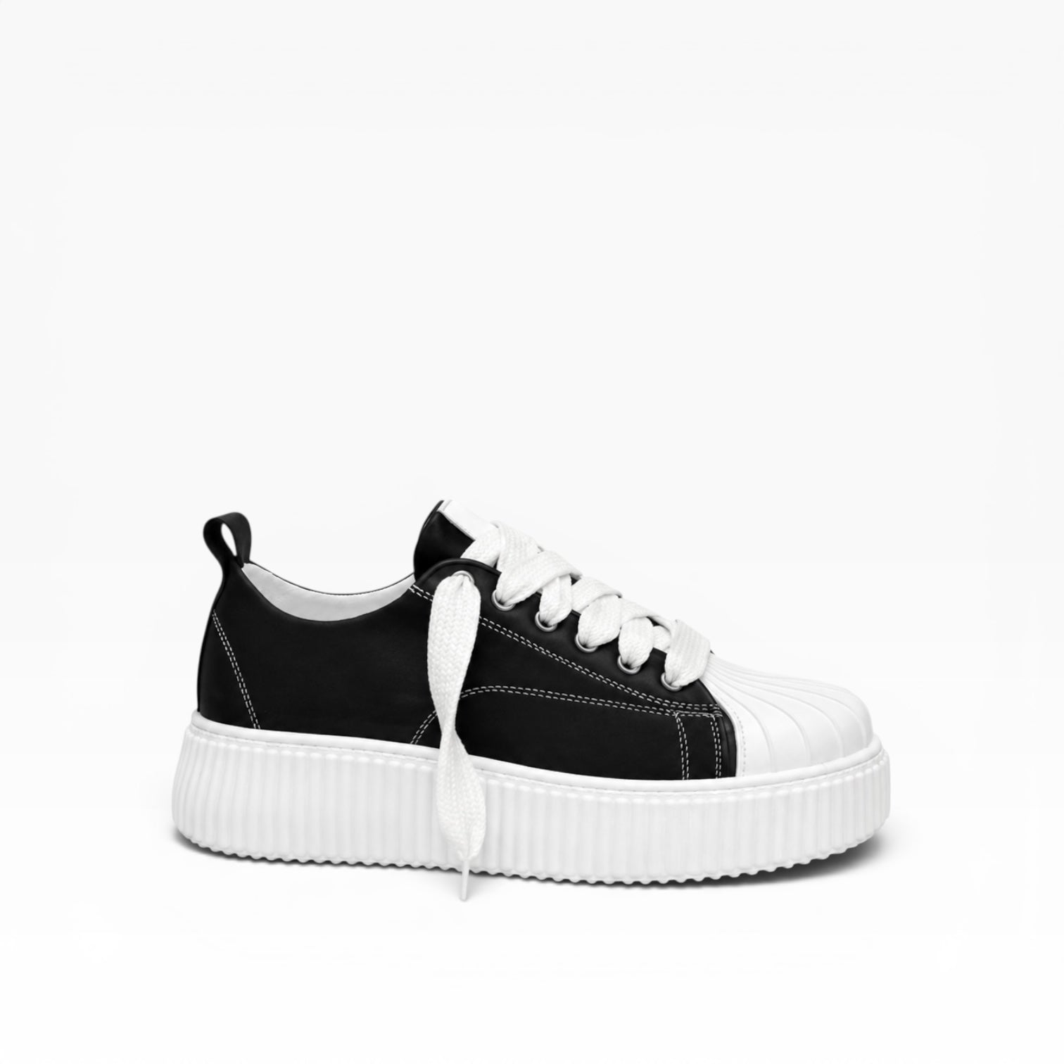Sneaker Megan Phantom Pelle Bianco e Nero