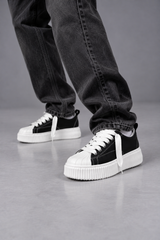 Sneaker Megan Phantom Pelle Bianco e Nero