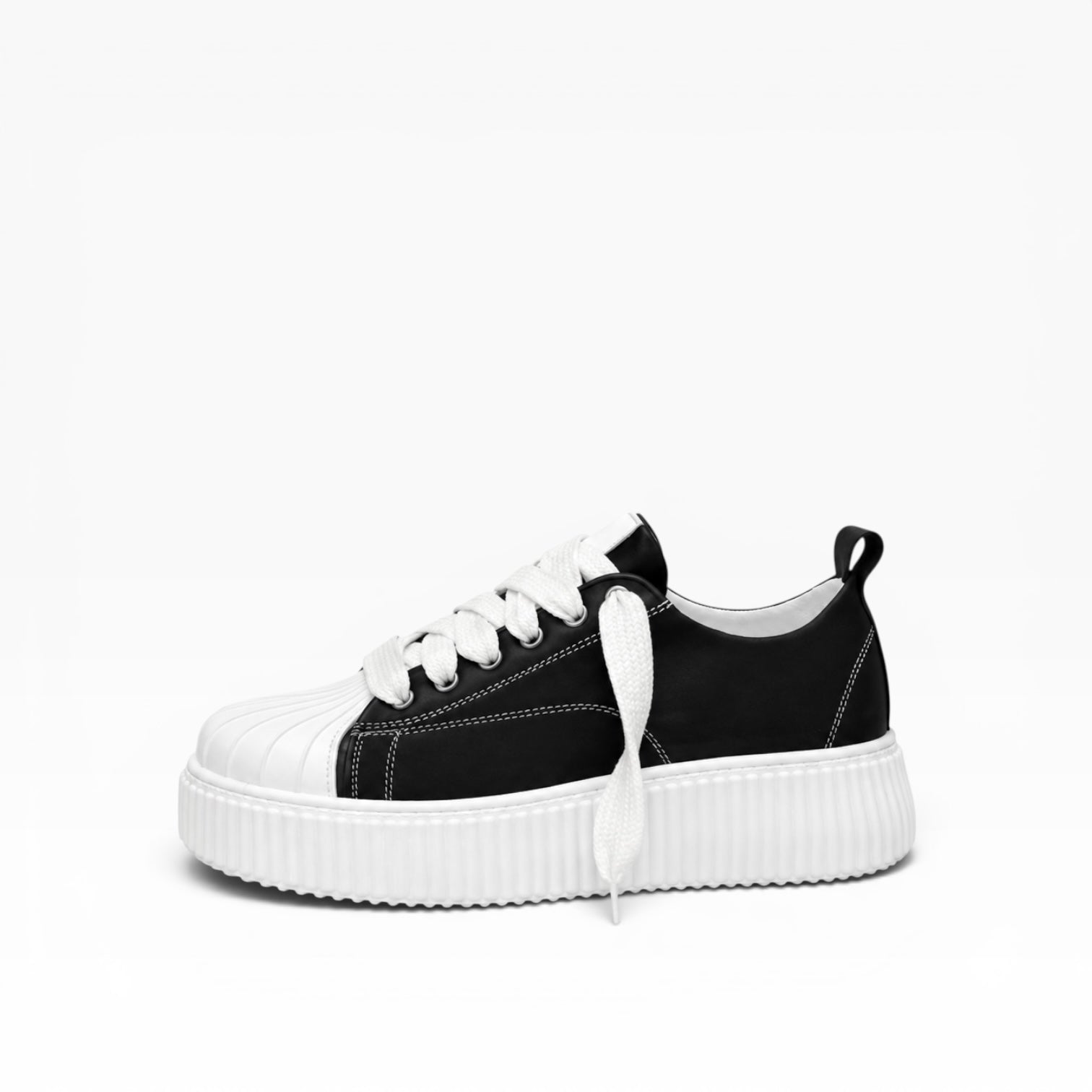 Sneaker Megan Phantom Pelle Bianco e Nero