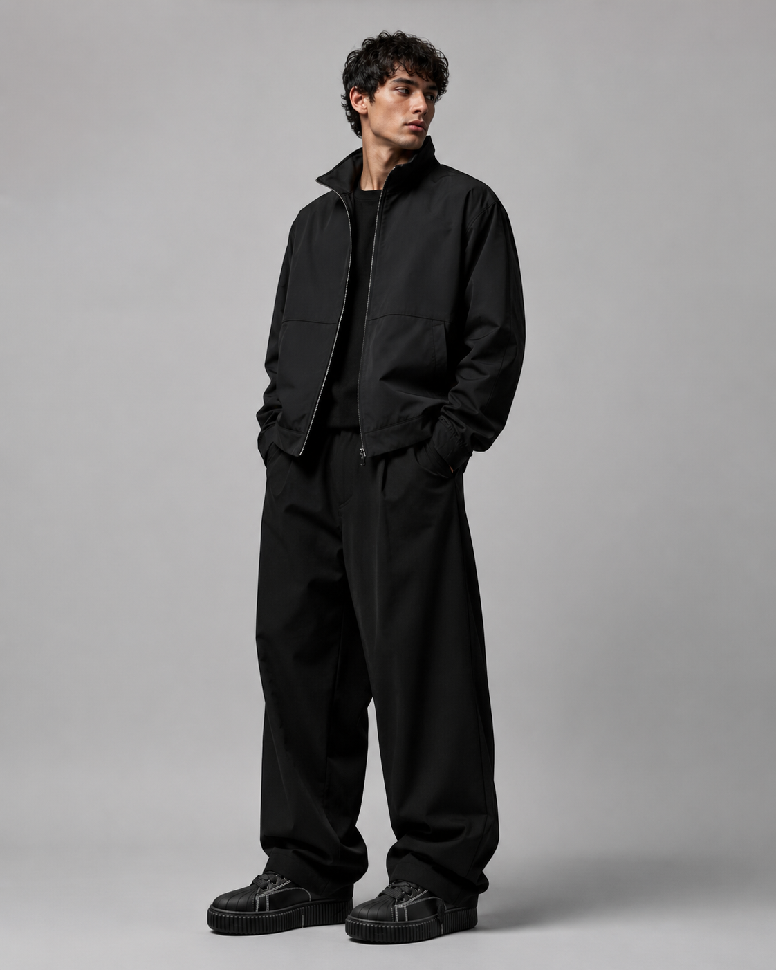 Sneaker Megan Phantom Pelle Nero