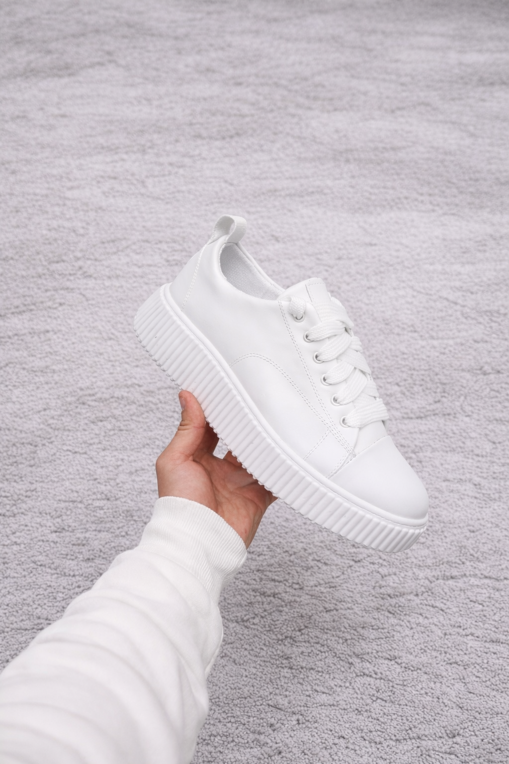 Sneaker Paciocco Megan Pelle Bianco