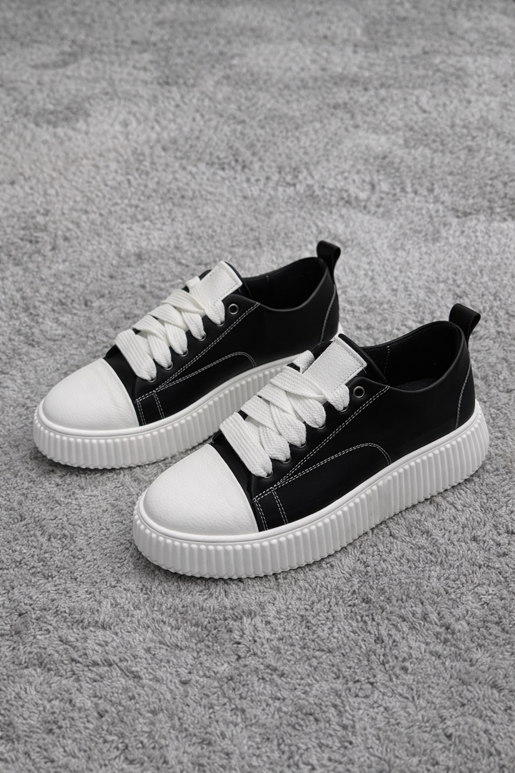 Sneaker Paciocco Megan Pelle Bianco e Nero