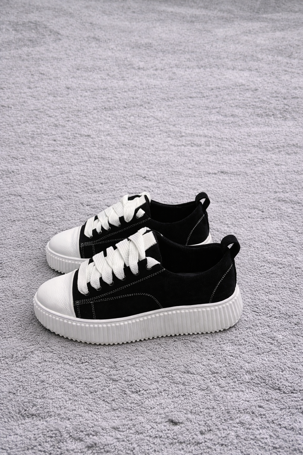 Sneaker Paciocco Megan Pelle Bianco e Nero