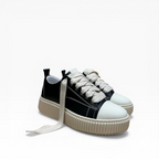 Sneaker Paciocco Megan Pelle Nero e Beige