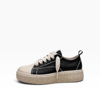 Sneaker Paciocco Megan Pelle Nero e Beige
