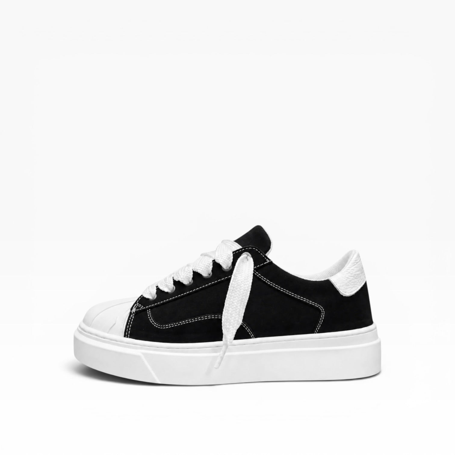 Sneakers Gravity Nabuk Bianco Nero
