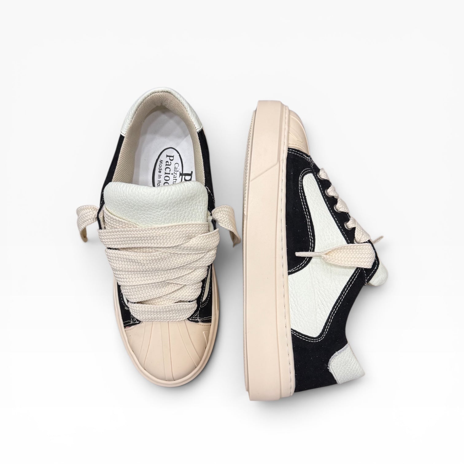 Sneakers Gravity NightCream Nero e Beige