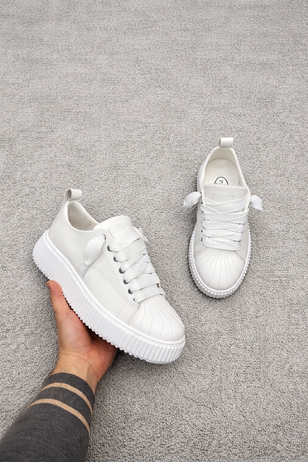Sneakers Megan Phantom Pelle Bianco