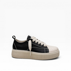 Sneakers Megan Phantom Pelle Nero e Beige
